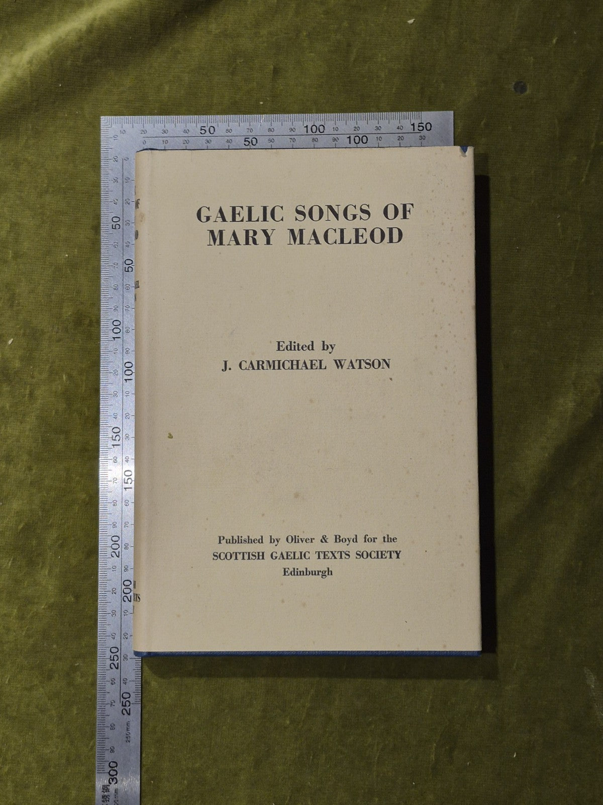 Gaelic Songs Of Mary Macleod Edited By J. Carmichael Watson 19653