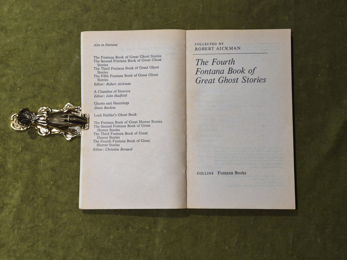 The 4th Fontana Book of Great Ghost Stories - 1970 Paperback4