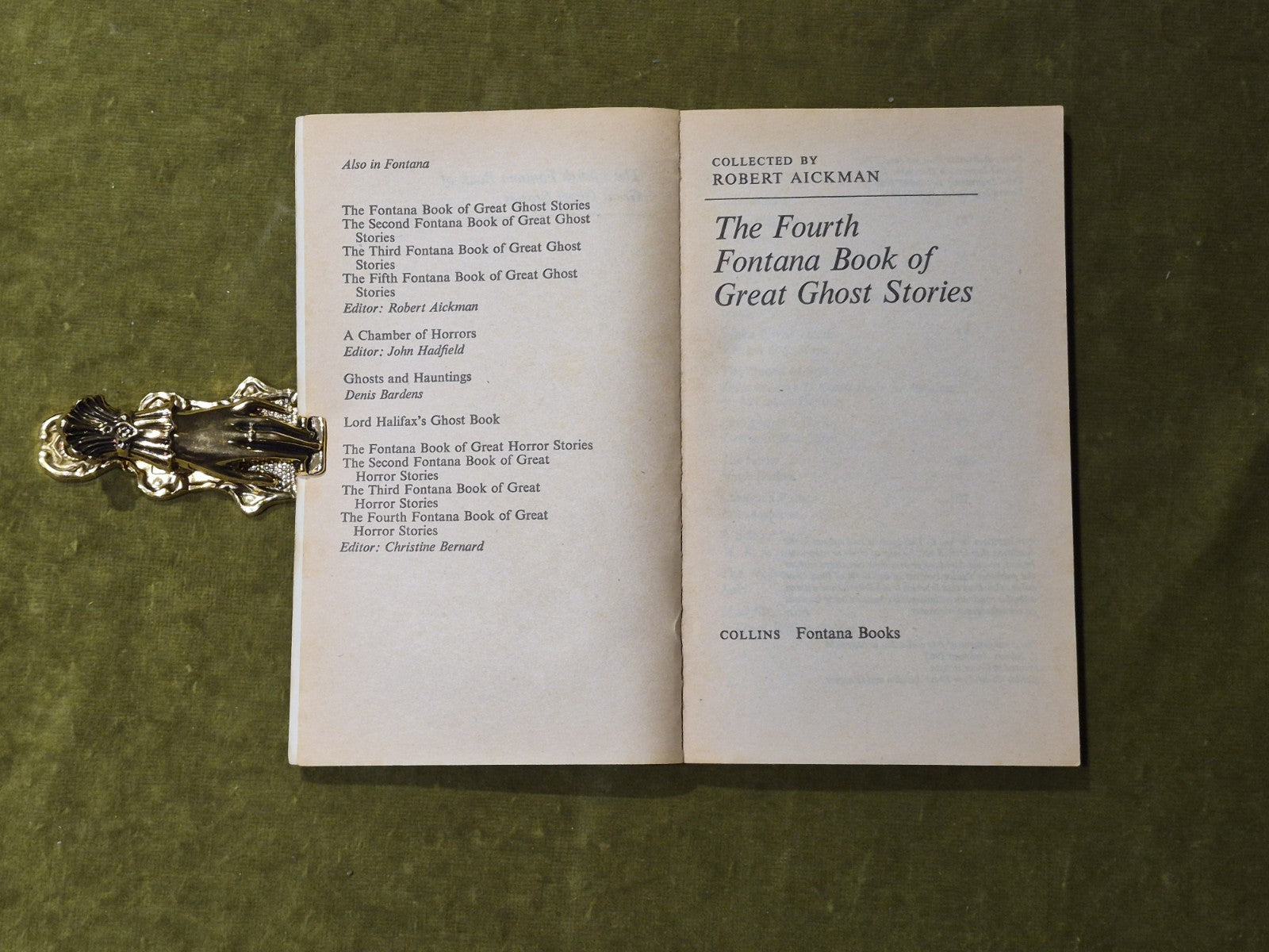 The 4th Fontana Book of Great Ghost Stories - 1970 Paperback4