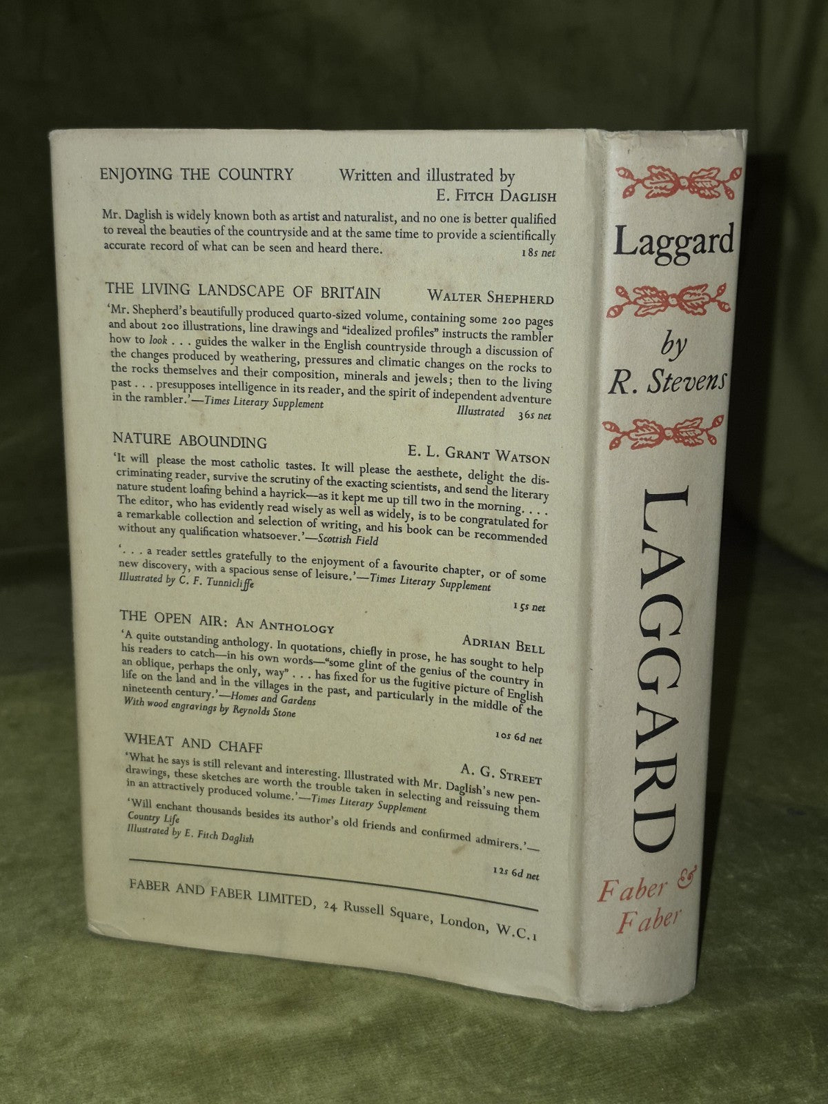 1953 Laggard by R. Stevens First Edition Dustjacket1