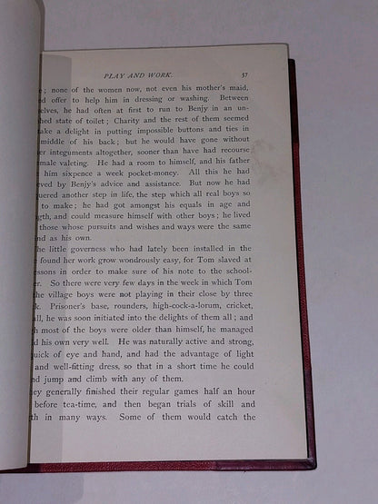 Tom Brown's School Days By An Old Boy (1869) [Macmillan & Co] Quarter Leather Hb3