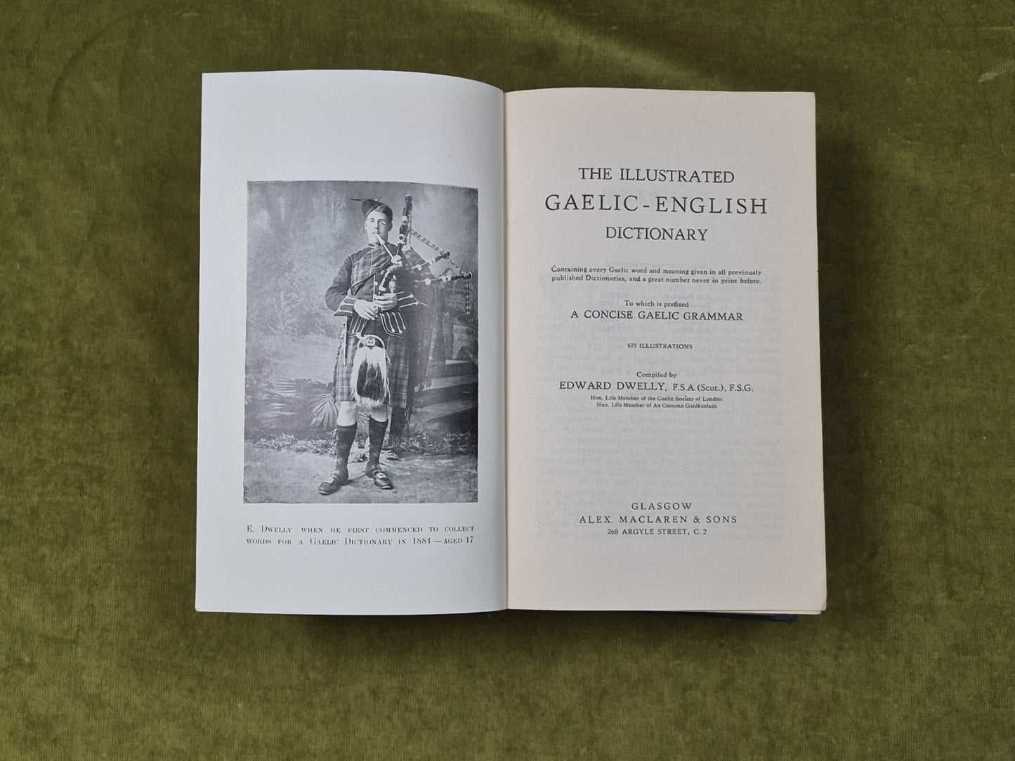Illustrated Gaelic-English Dictionary by Edward Dwelly , Maclaren 19494