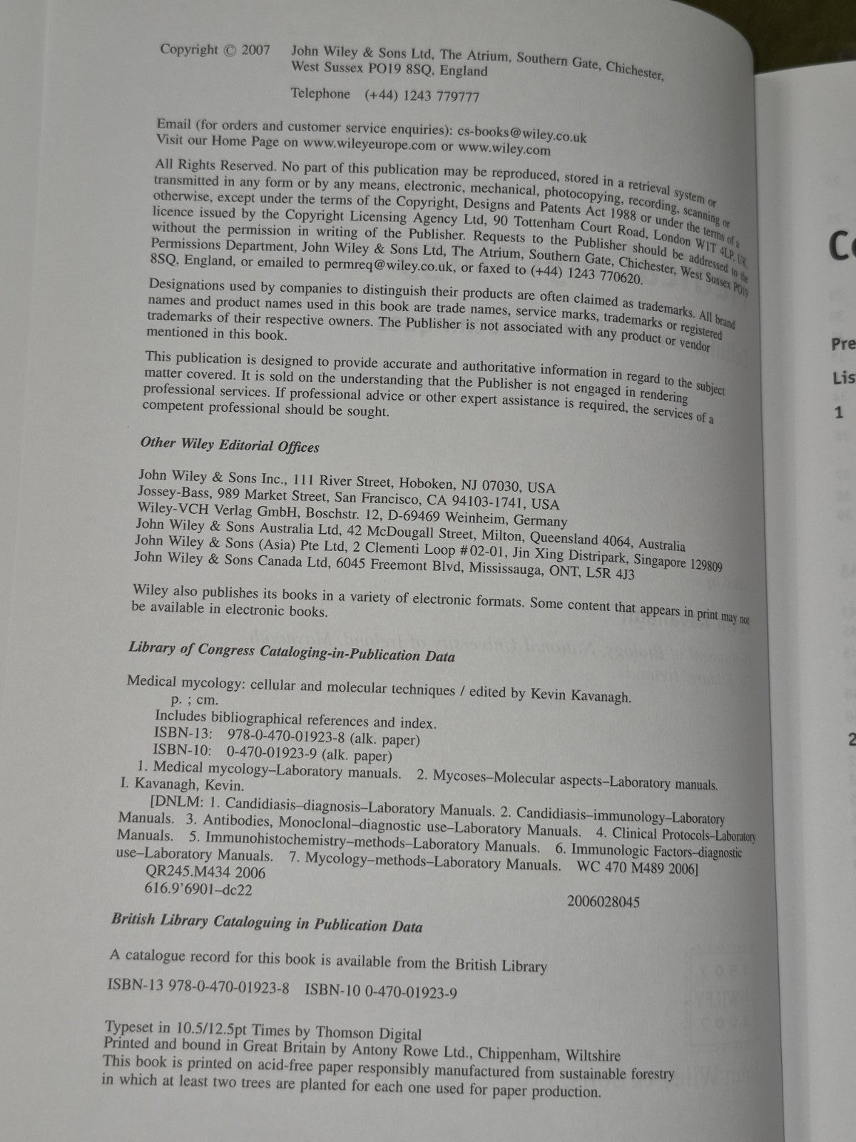 Medical Mycology: Cellular and Molecular Techniques by Kevin Kavanagh...4
