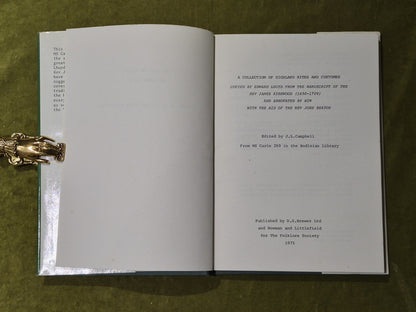A Collection of Highland Rites and Customes - Edward Lhuyd , J. L. Campbell5