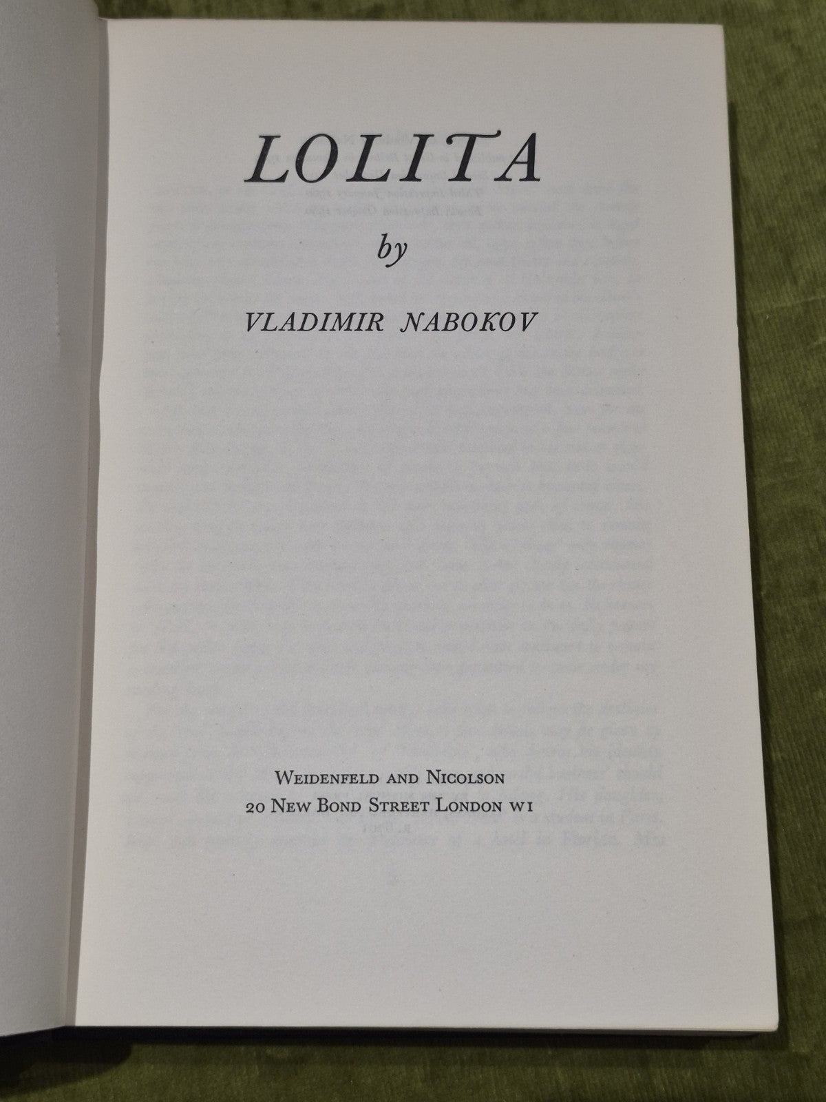 Lolita by Vladimir Nabokov 1960 First Edition Fourth Impression w. Dust jacket.7