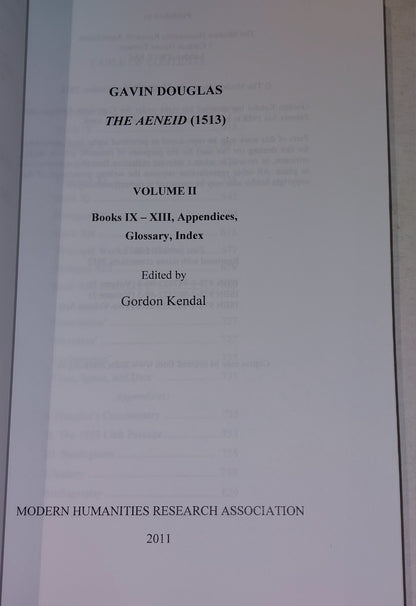 Gavin Douglas, 'The Aeneid' (1513) Volume 2: Books IX - XIII, Appendices, Glo...3
