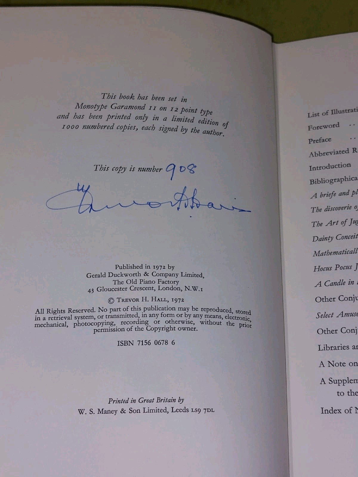 Old Conjuring Books By Trevor hall (1972) Limited4