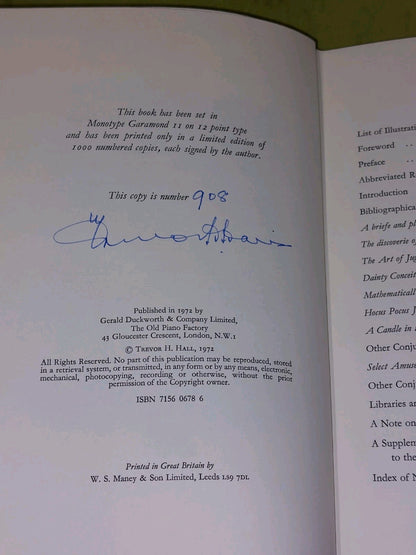 Old Conjuring Books By Trevor hall (1972) Limited4