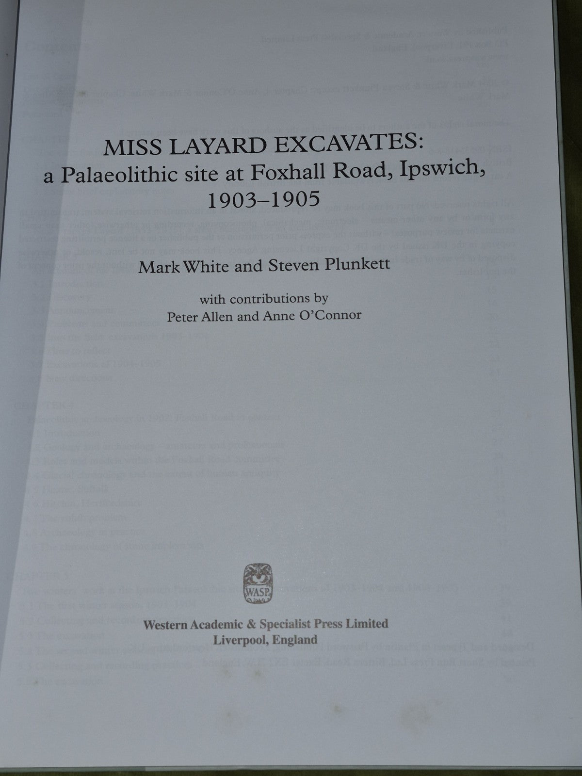 Miss Layard Excavates: A Paleolithic Site at Foxhall Road (2004)3
