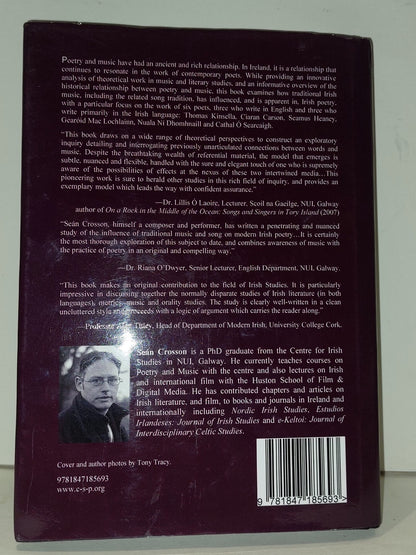 "The Given Note" Traditional Music And Modern Irish Poetry: Sean Crosson 2008 HB1