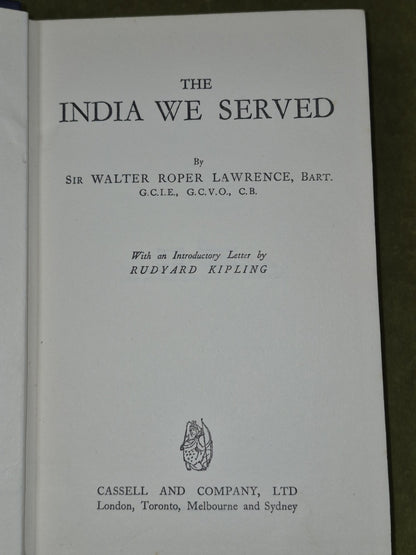 The India We Served 1929 Roper Lawrence Rudyard Kipling4