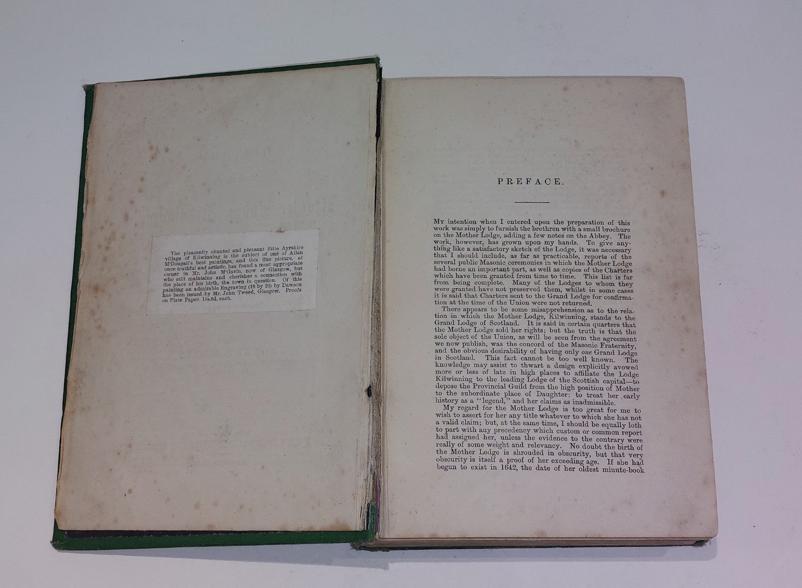 History Of The Mother Lodge  Kilwinning By Robert Wylie (1878) [John Tweed] Hb3