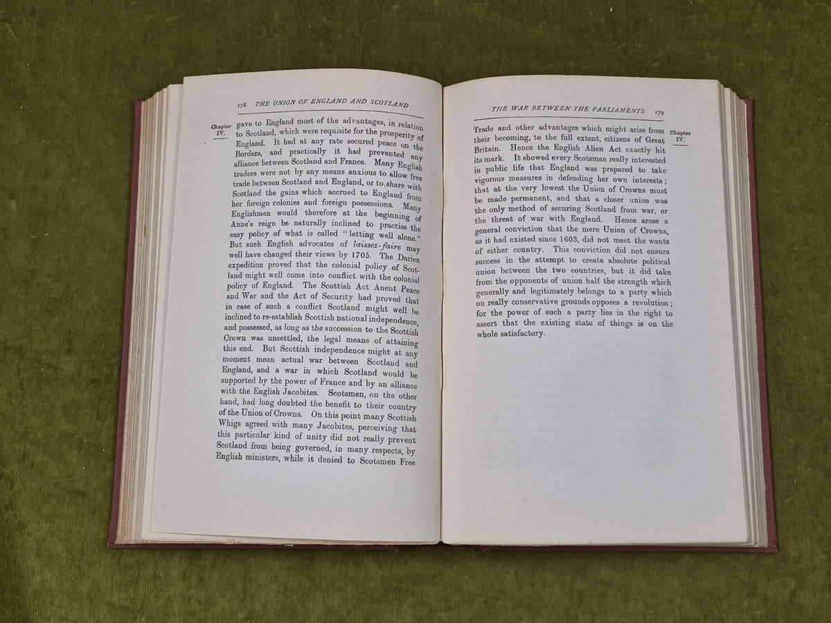 Thoughts of the Union Between England & Scotland - Dicey & Rait , Macmillan 19206