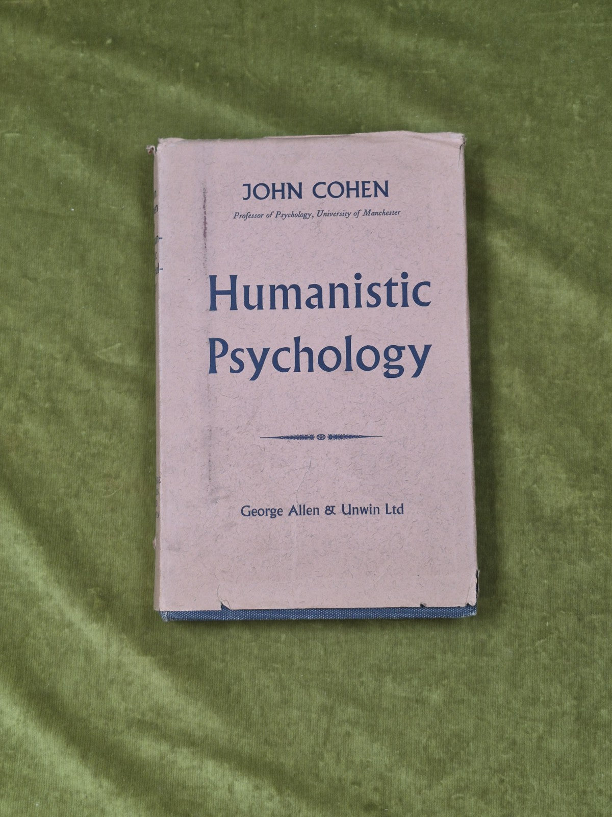 Humanistic Psychology - John Cohen , George Allen & Unwin 1958 1st HB DJ0