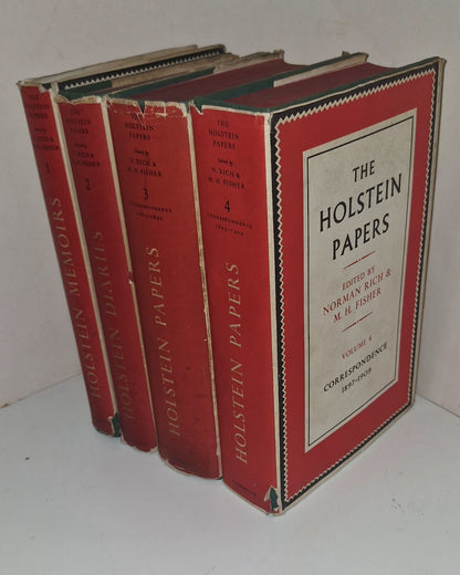 The Holstein Papers 4 Volume Hardback 1st Edition Set With Dust Jacket 1955  630