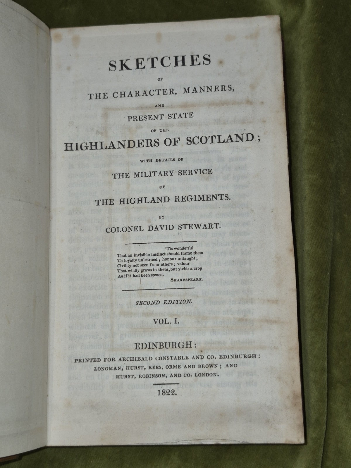 Sketches of the Character Highlanders of Scotland 1822 Edinburgh6