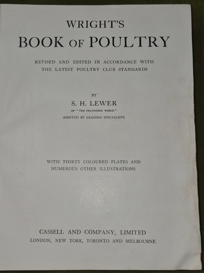 Wright's Book of Poultry Lewer Cassell and Company4