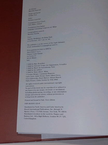 Amedeo Modigliani : The Melancholy Angel by Marc Restellini (2003) Heavy Hb Book4