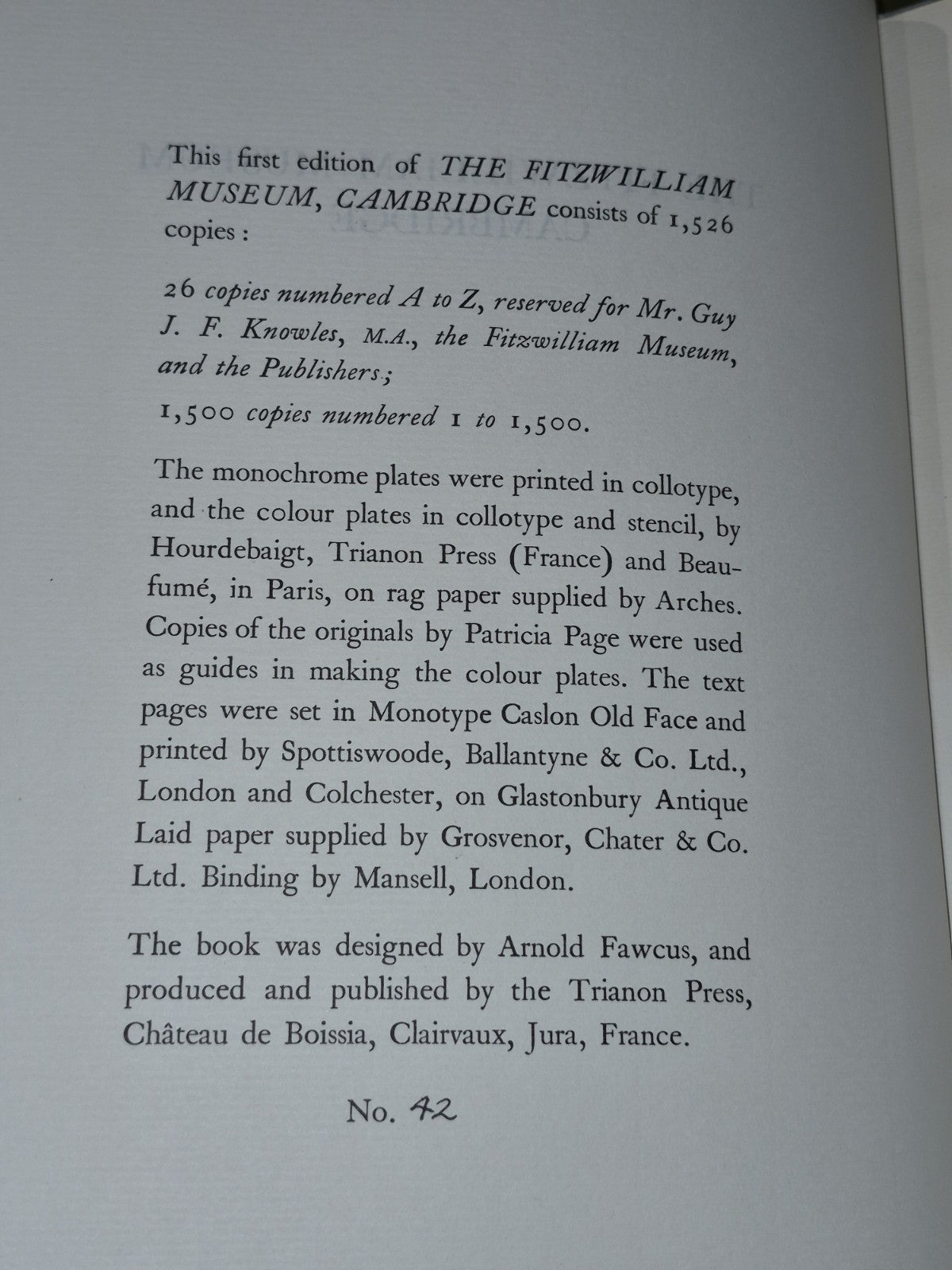 The Fitzwilliam Museum: An Illustrated Survey 1958-1st Ltd 171/1526, Carl Winter5