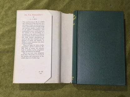 Do You Remember? J. J. Bell. 1934 1st Edition. Scottish History Glasgow2