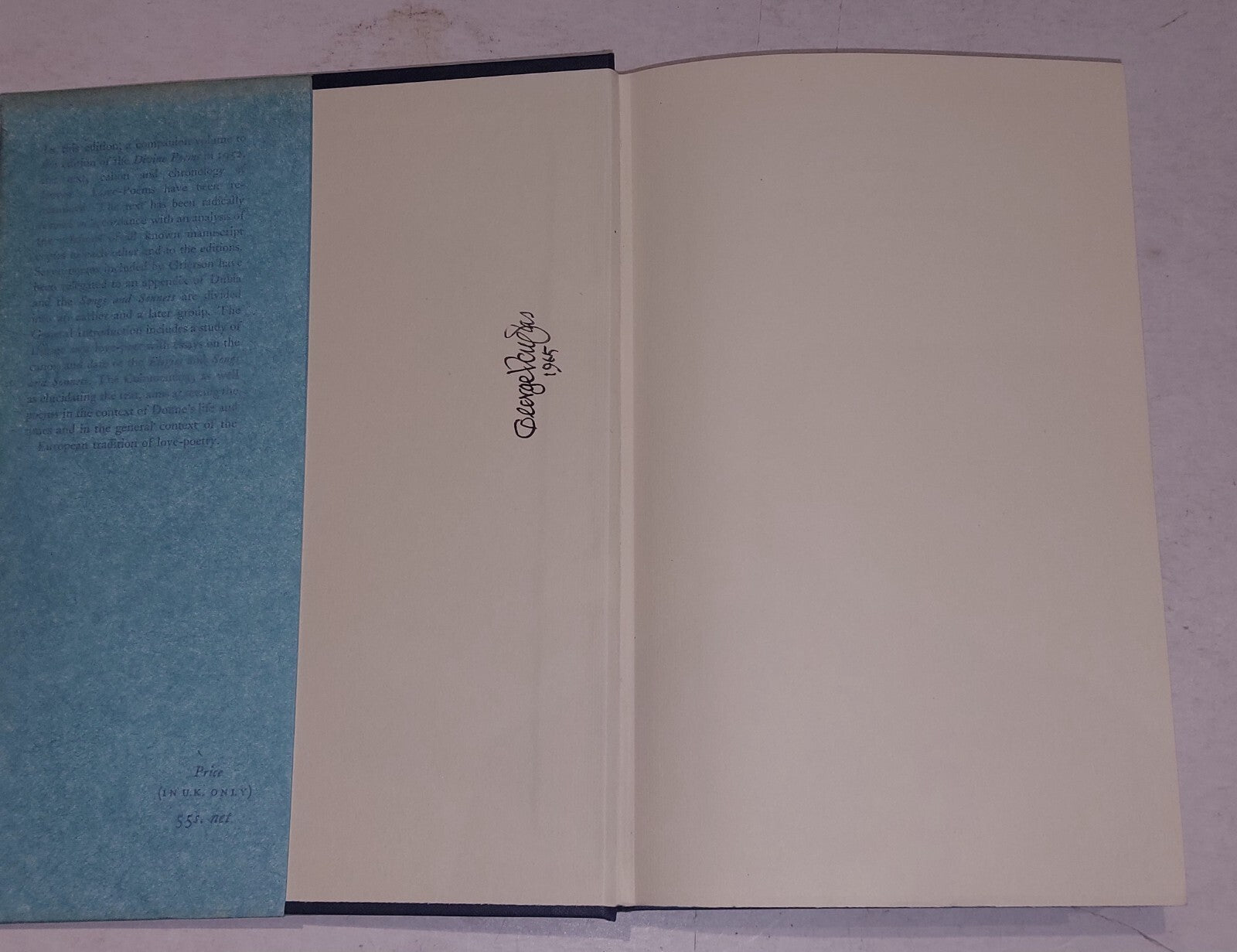 Elegies and the Songs and Sonnets by John Donne (Hardcover, 1965) Helen Gardner 3