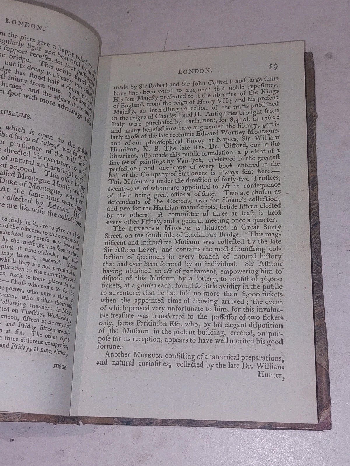 Ambulator or a pocket companion in a tour round London J. Scatcherd 1796 Hb5