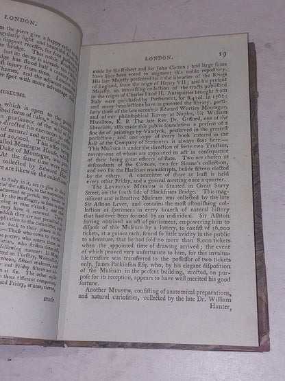 Ambulator or a pocket companion in a tour round London J. Scatcherd 1796 Hb5