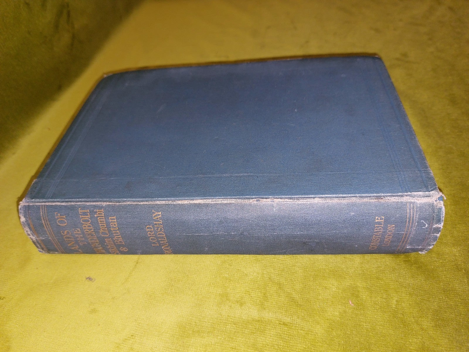 Lands of The Thunderbolt By Ronaldshay, 1st Ed. 1923 with Fold-Out Map1