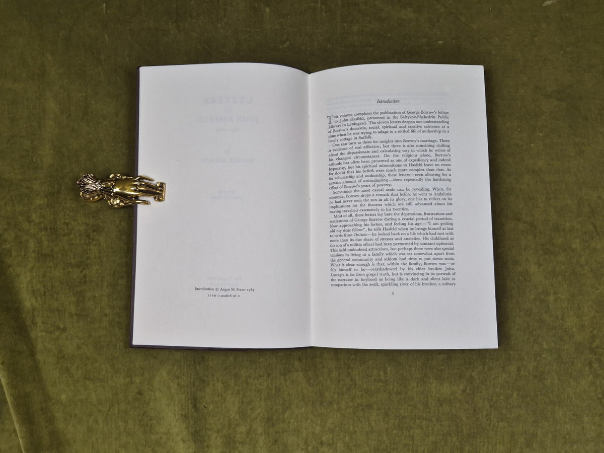LETTERS TO JOHN HASFELD 1841-1846 GEORGE BORROW TRAGARA PRESS 19844