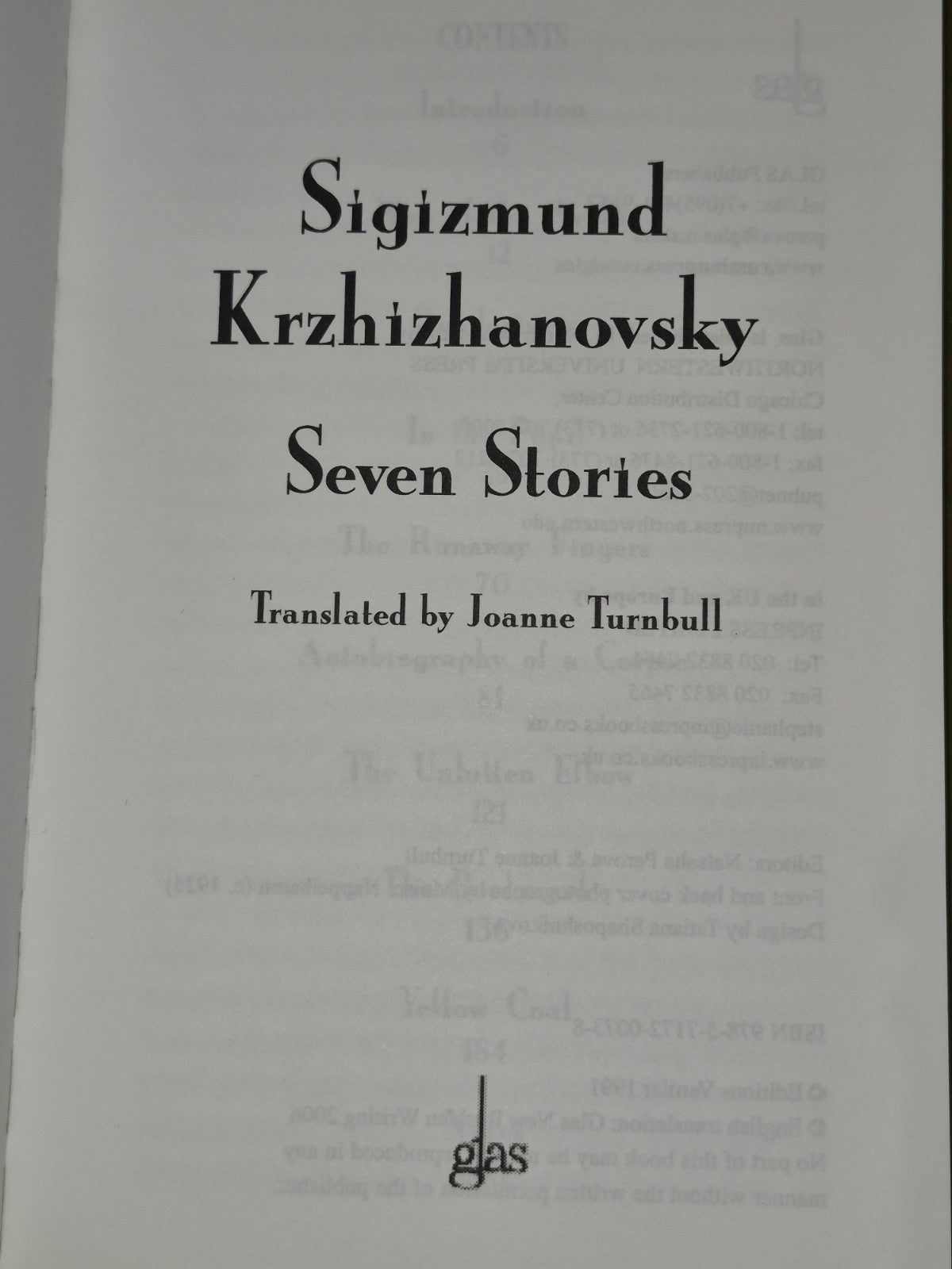 7 Stories by Sigizmund Krzhizhanovsky (2006, Trade Paperback)2
