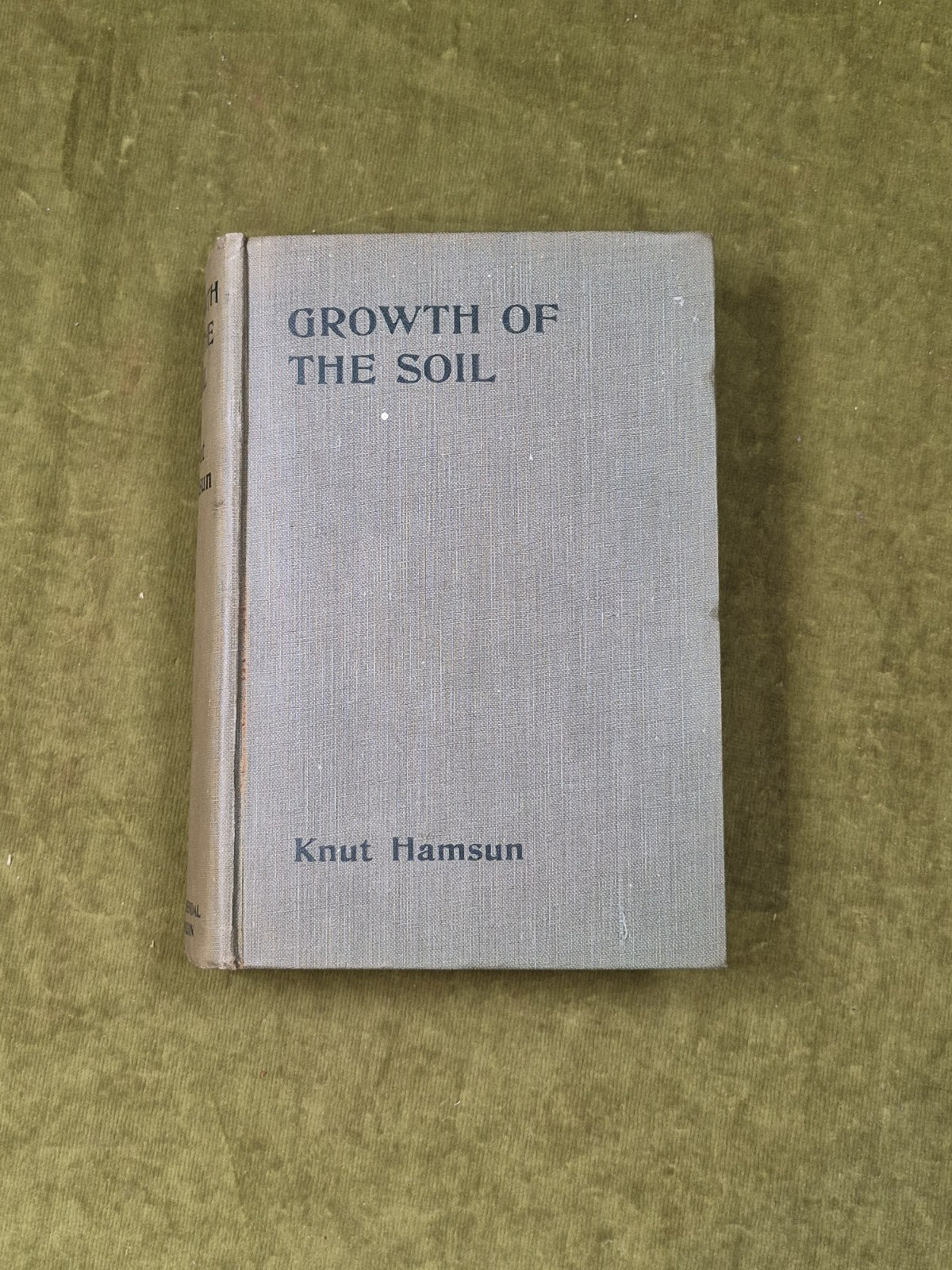 Growth of the Soil by Knut Hamsun , Gylendal 1920 2nd Edition0
