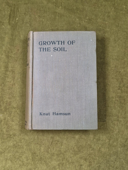 Growth of the Soil by Knut Hamsun , Gylendal 1920 2nd Edition0
