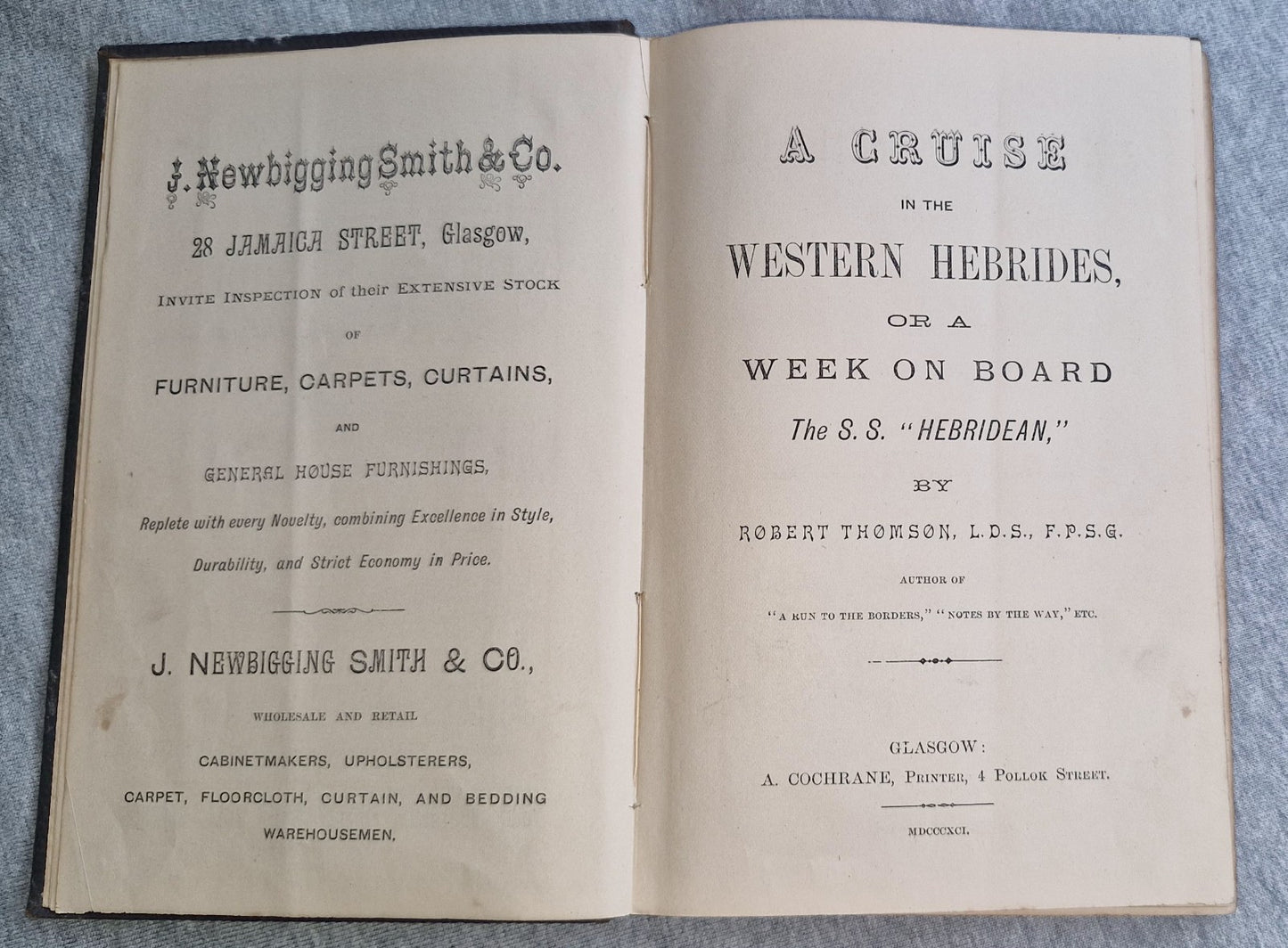 A Cruise In The Western Hebrides  S.S. Hebridean  Robert Thomson 1891 Signed4