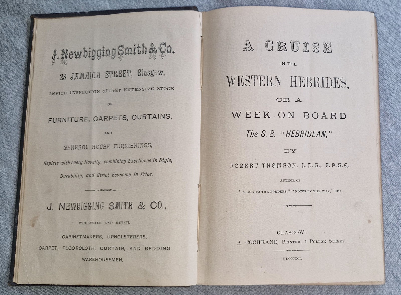 A Cruise In The Western Hebrides  S.S. Hebridean  Robert Thomson 1891 Signed4