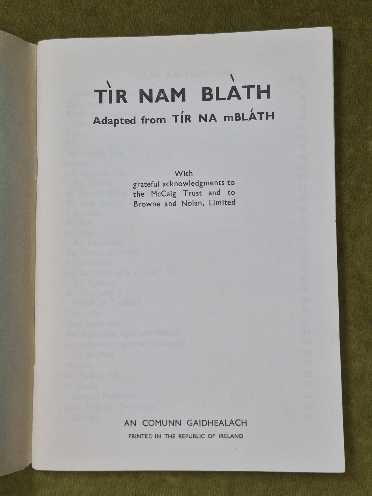 Tir Nam Blath An Comunn Gaidhealach Republic of Ireland 2