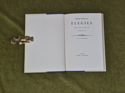 Elegies for the Dead in Cyrenaica : Hamish Henderson , Lehmann 1st HB DJ3