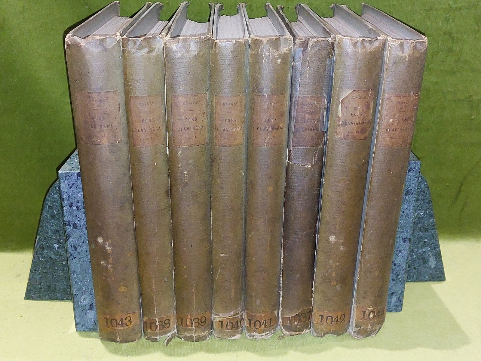 First Editions “FORS CLAVIGERA” by John Ruskin (18711887) 8 VOLUMES1