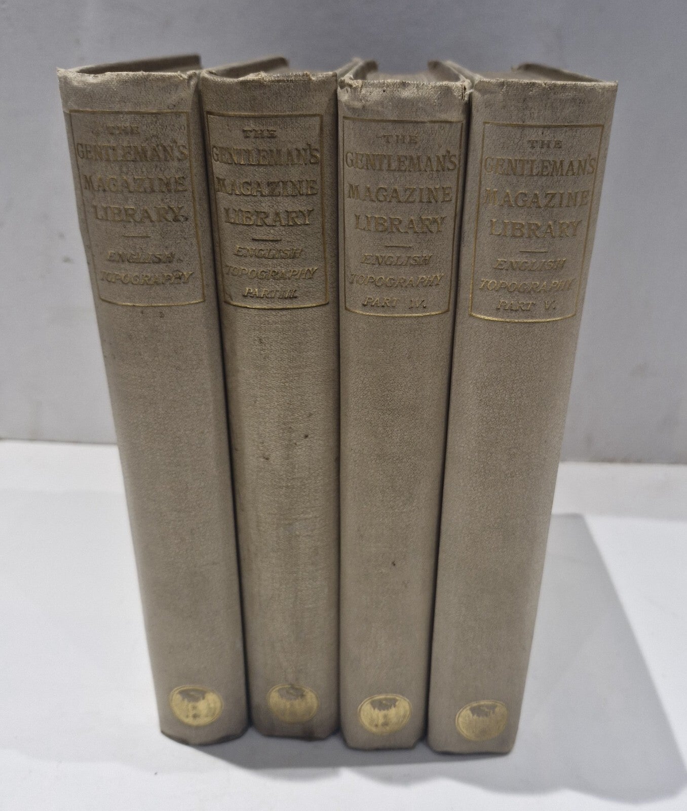 The Gentleman's Magazine Library: English Topography Volumes 1,3,4,5. Gomme 18911