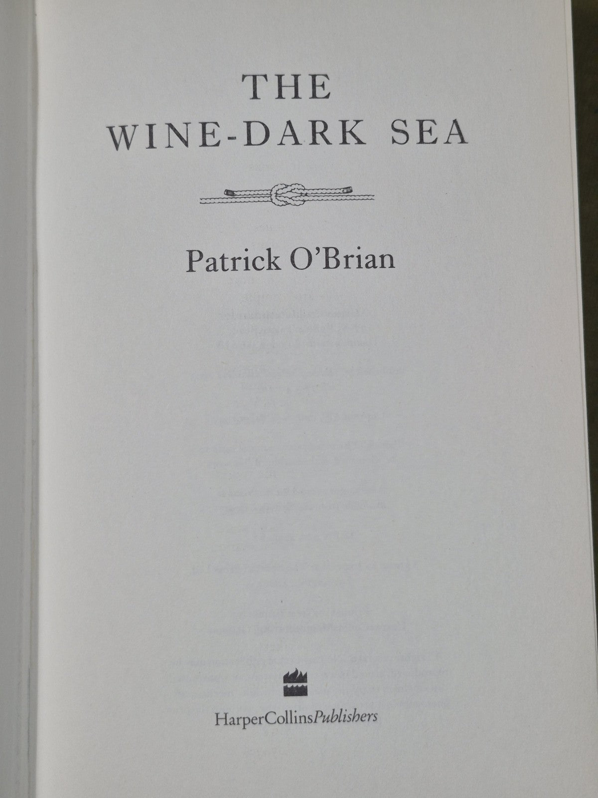 Patrick O'Brian First Edition Wine-Dark Sea Yellow Admiral Blue at the Mizzen4