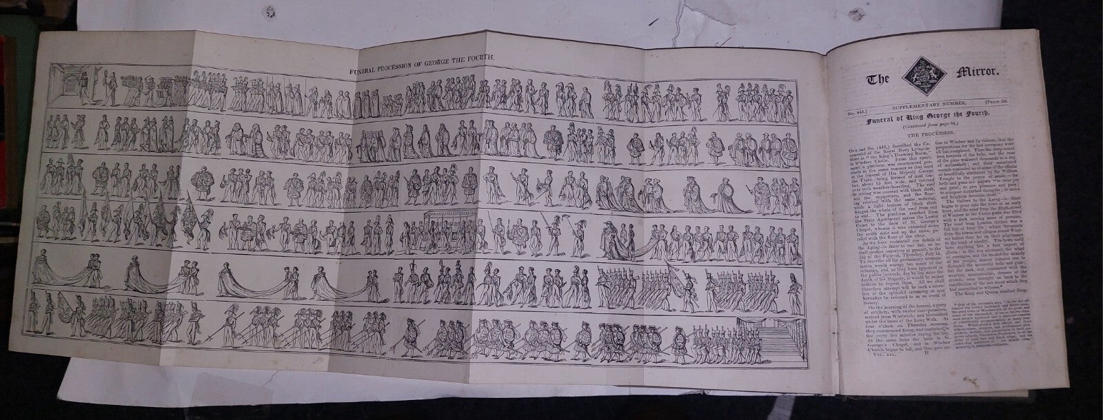 The Mirror Of Literature, Amusement And ... Vol XI 1828, King George IV Death16