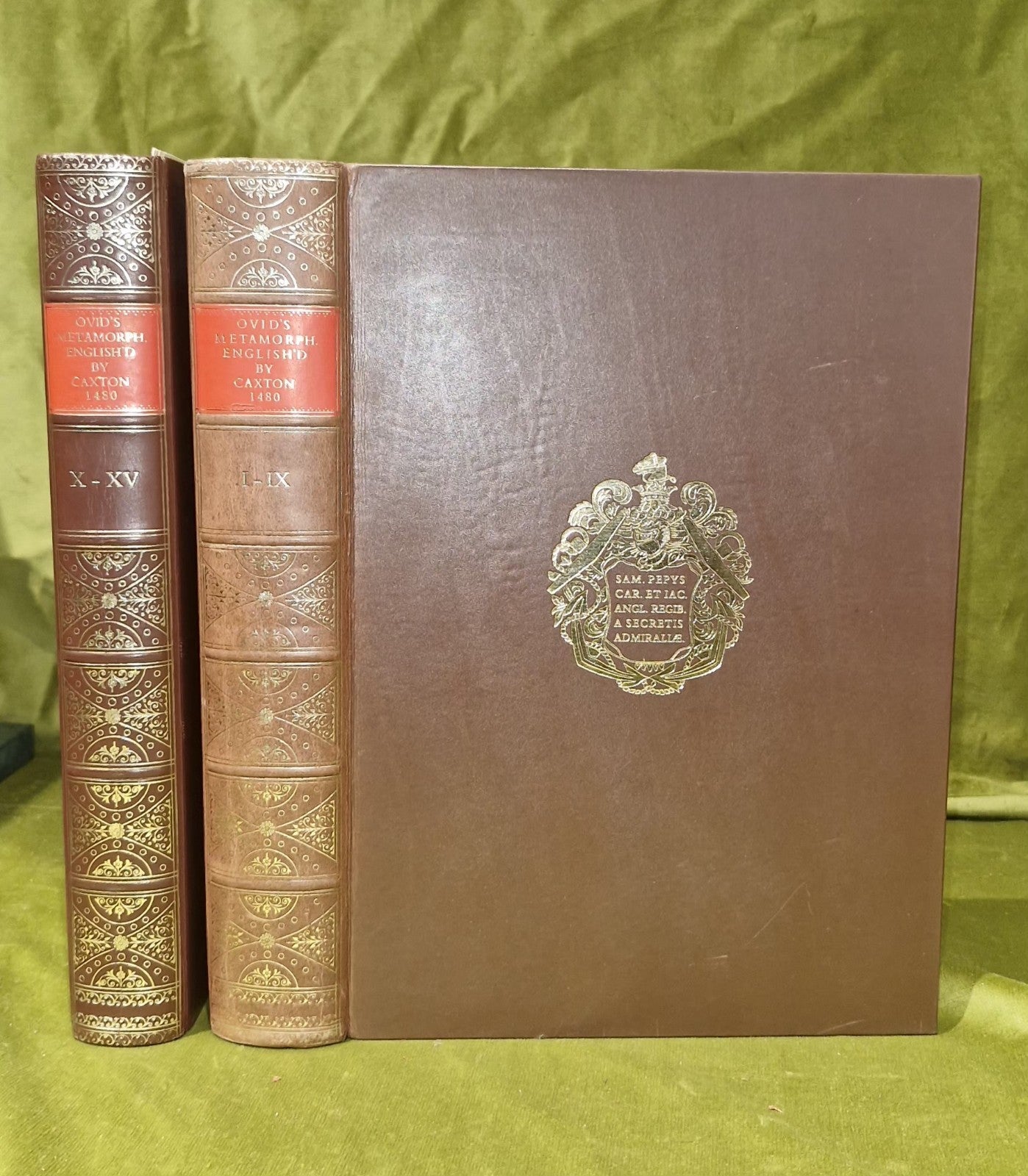 William Caxton The Metamorphoses Of Ovid Vol 1 &2 1968 Facsimile Edition- VGC0