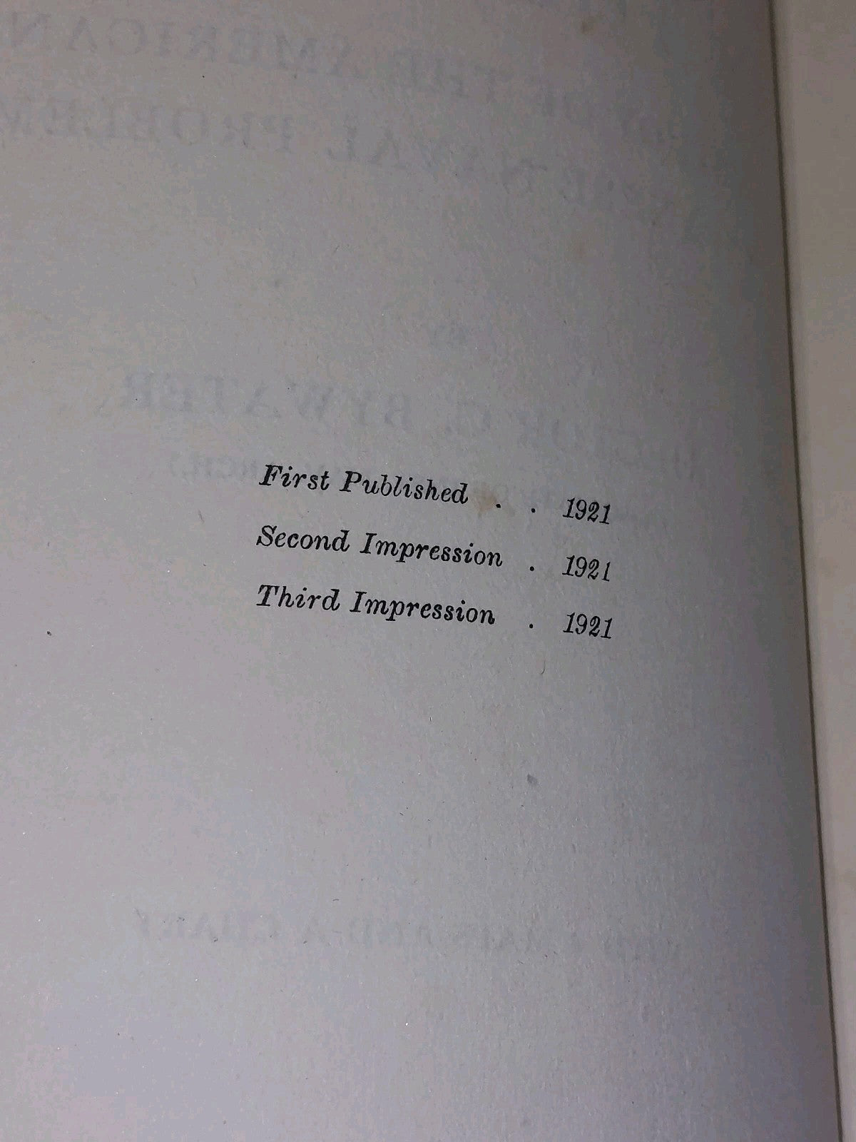 SeaPower In The Pacific (1921) [Constable & Company) Hb Book3