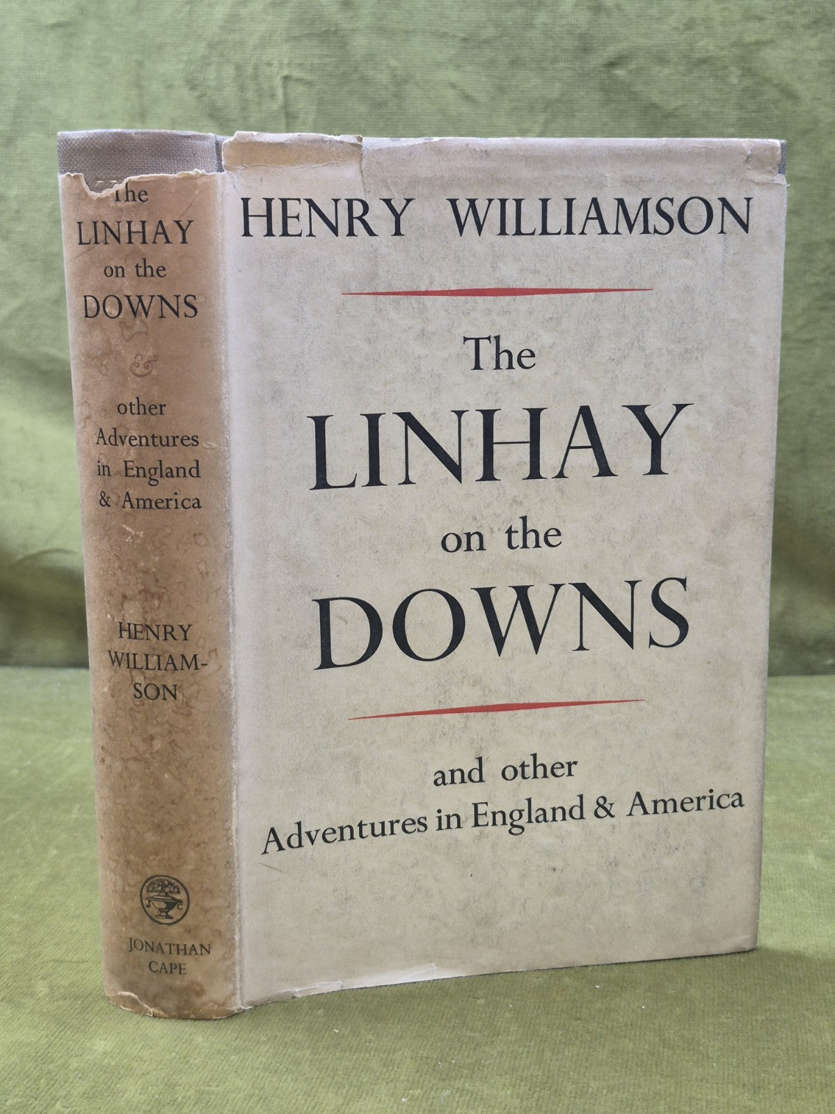 The Linhay on the Downs by Henry Williamson. 1934 1st Edition Jonathan Cape DJ0