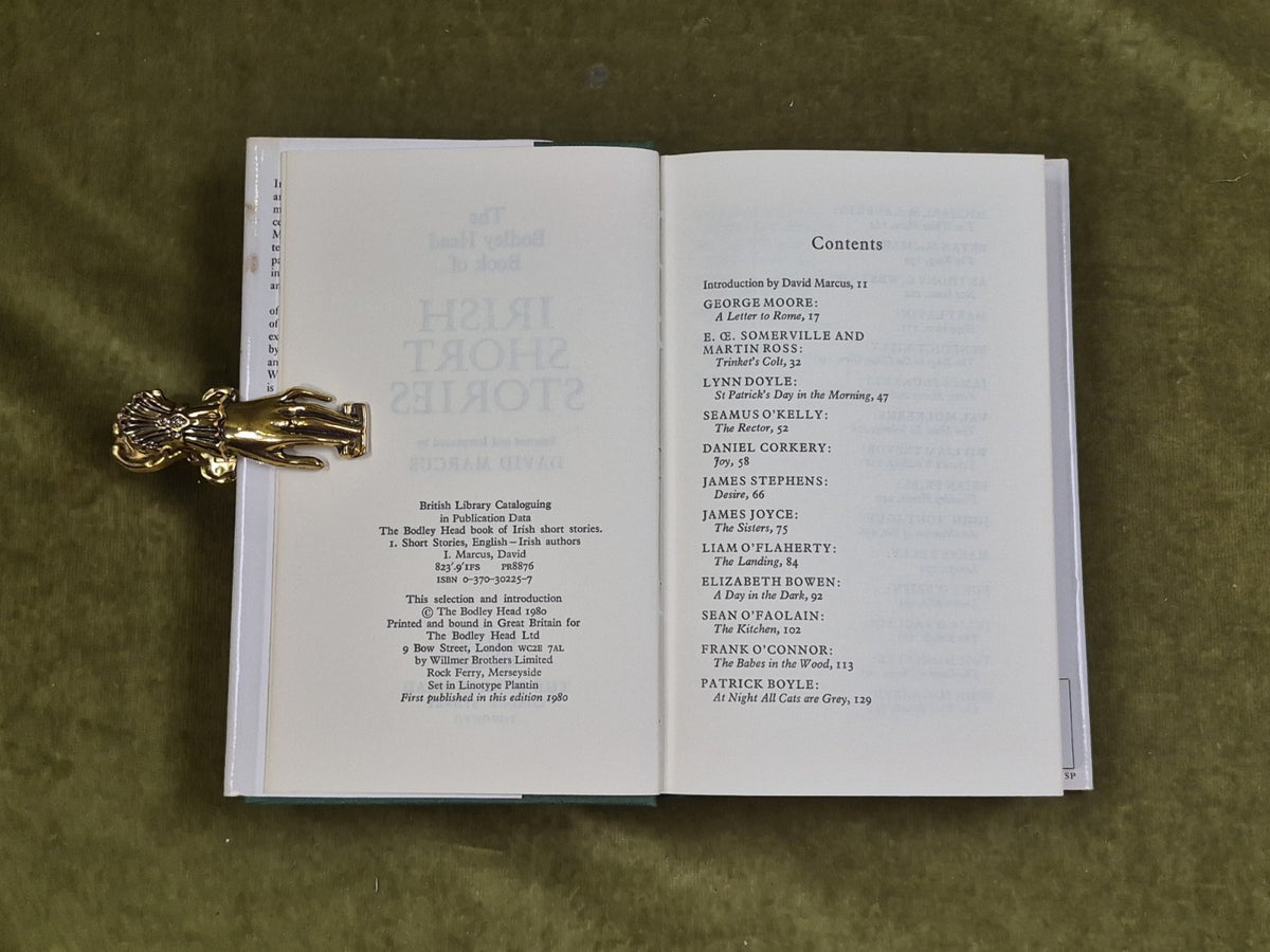 The Bodley Head Book of Irish Short Stories - David Marcus 1980 1st HB DJ4