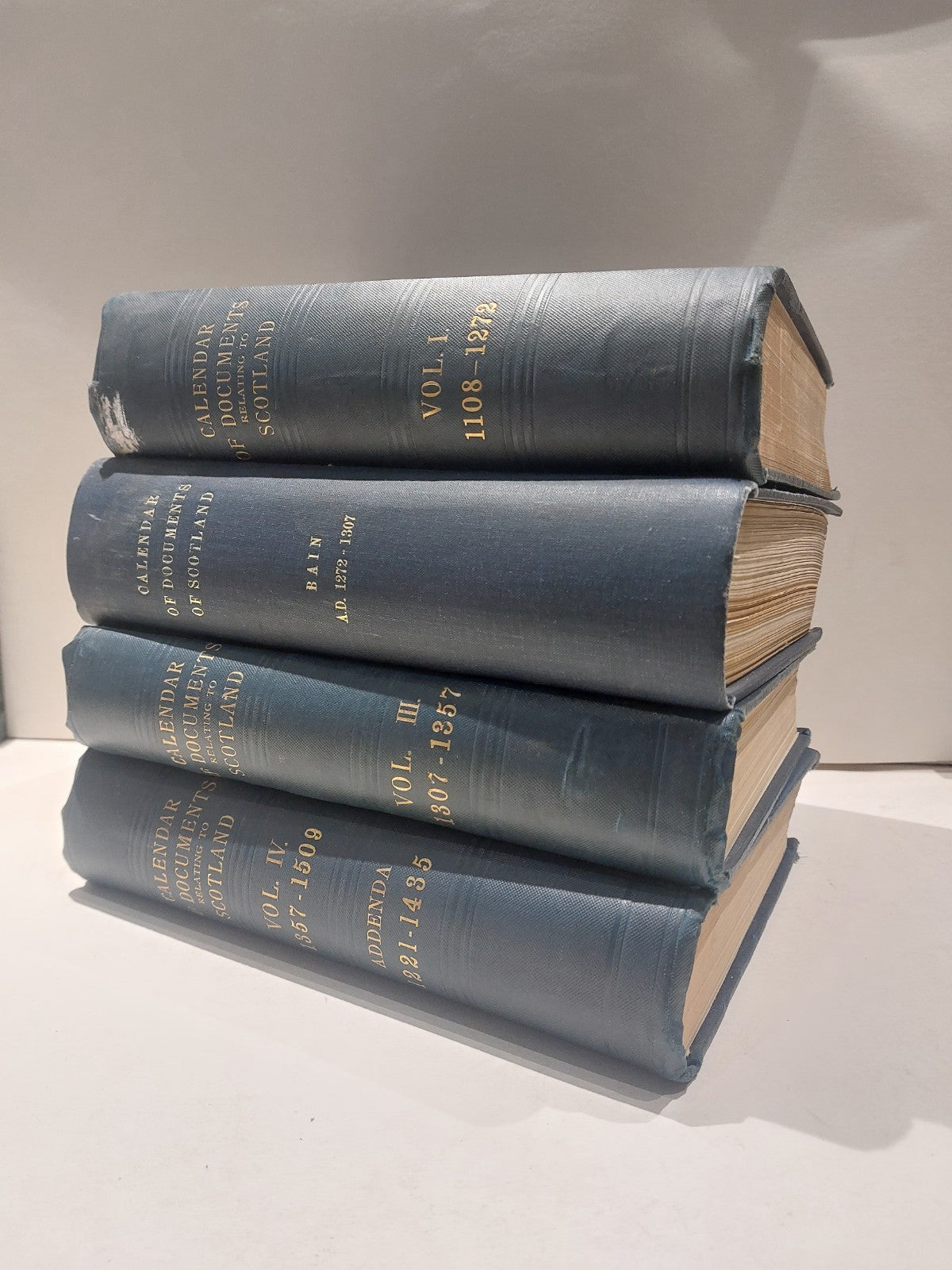 Calendar Of Documents Relating To Scotland 4 Volume Set. 1