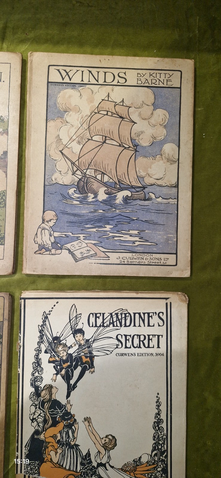 Kitty Barne - Celandine's Secret, Timothy's Garden, Winds, To-Morrow, Curwen Lot2