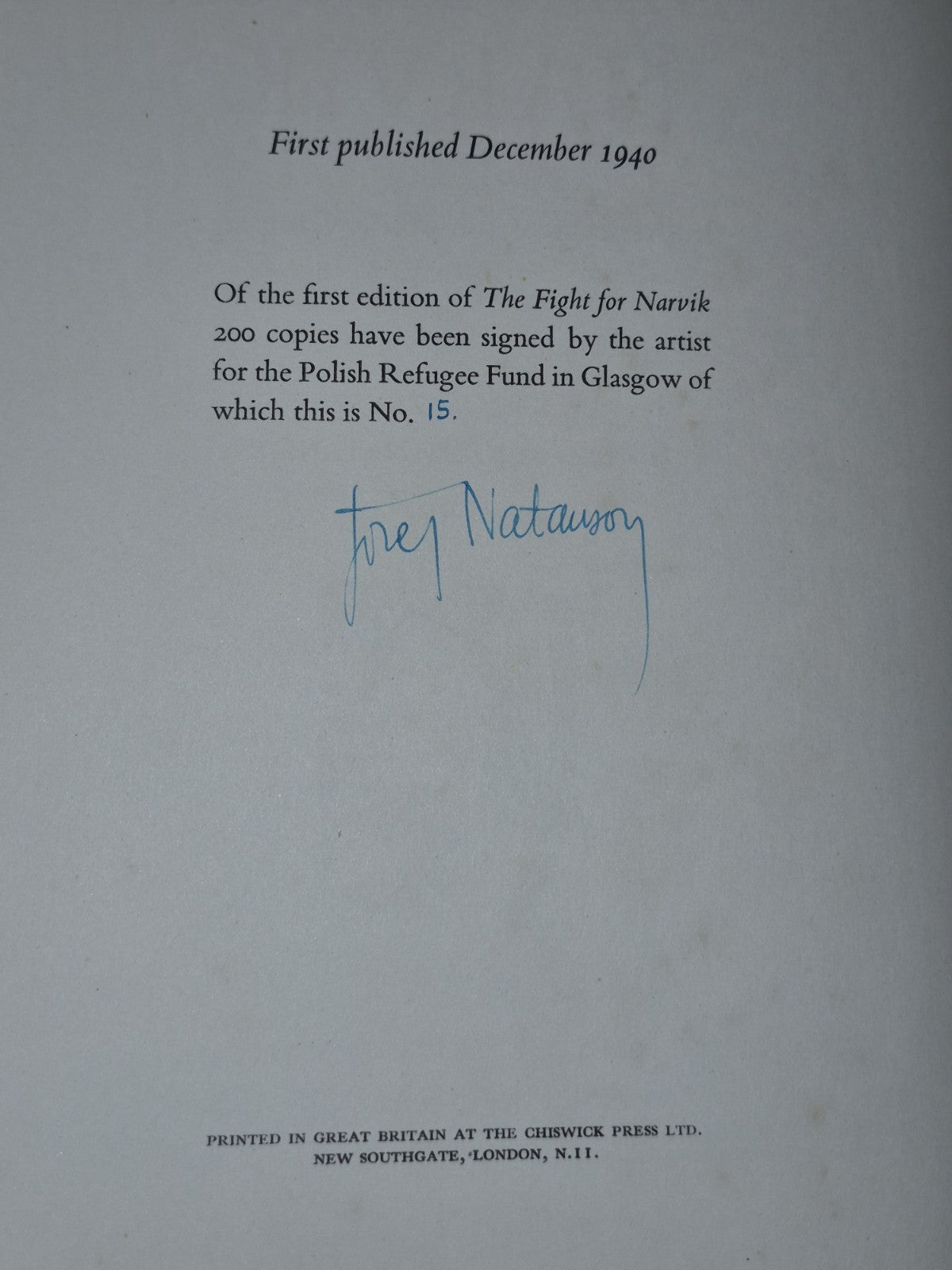 1940 Karol Zbyszewski The Fight for Narvik Illus Jozef Natanson First Edition6