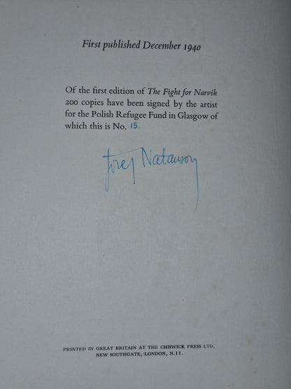 1940 Karol Zbyszewski The Fight for Narvik Illus Jozef Natanson First Edition6