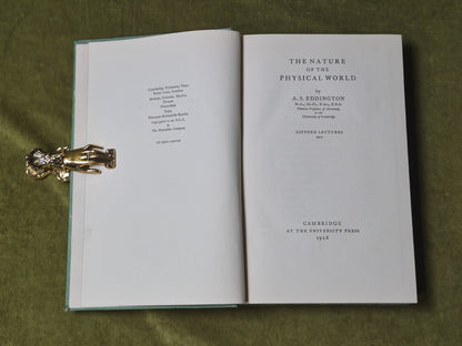 The Nature of the Physical World Gifford Lectures - A S Eddington 1928 Cambridge4