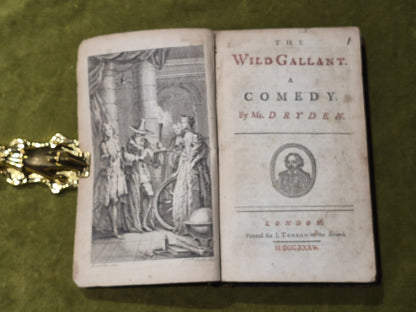 Dramatic Works by John Dryden 1735 Wild Gallant Rival Ladies Indian Queen & Empr0
